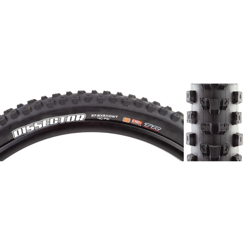 Maxxis Dissector Tire - 27.5 x 2.6 Tubeless Folding BLK 3C Maxx Terra EXO+ Wide Trail