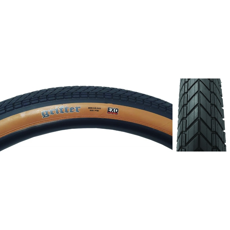Maxxis Grifter Tire - 29 x 2.5 Clincher Wire Black/Tan EXO