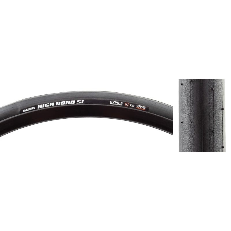 Maxxis High Road SL Tire - 700 x 25 Tubeless Folding BLK HYPR-S K2 Protection ONE70