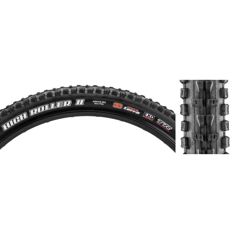 Maxxis High Roller II Tire - 29 x 2.3 Tubeless Folding BLK 3C Maxx Terra EXO
