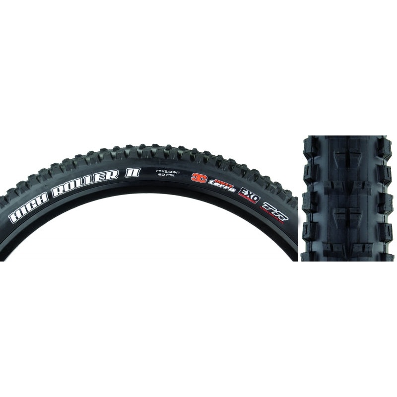 Maxxis High Roller II Tire - 29 x 2.5 Tubeless Folding BLK 3C Maxx Terra EXO Wide Trail