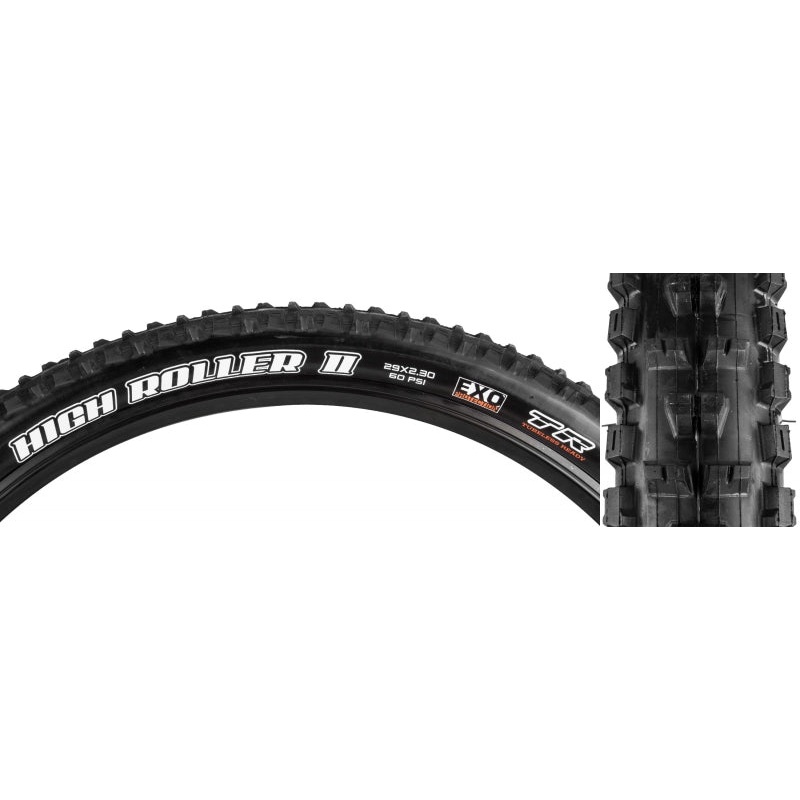 Maxxis High Roller II Tire - 29 x 2.3 Tubeless Folding Black Dual EXO