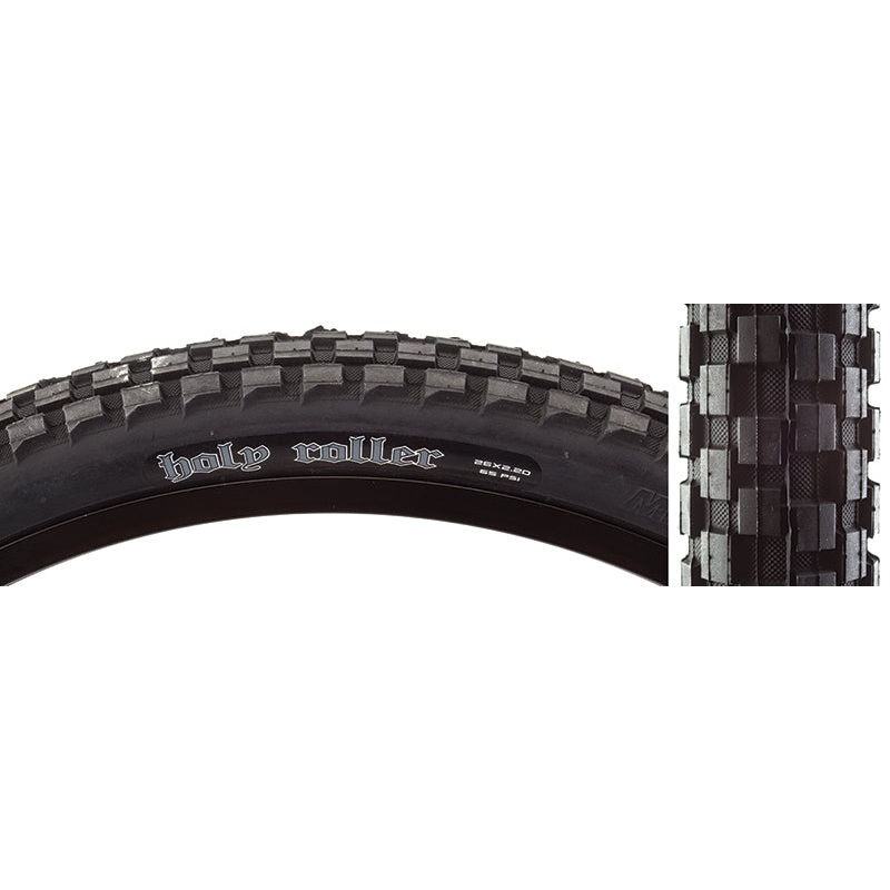 Maxxis Holy Roller Tire - 26 x 2.2 Clincher Wire Black Single