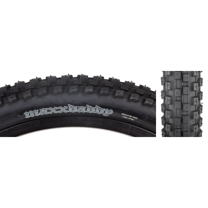 Maxxis Maxx Daddy Tire - 20 x 2 Clincher Wire Black Single