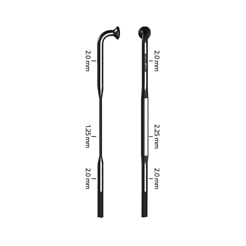 Zipp CX-Sprint Black J-Bend TCS Spokes Sapim CX-Sprint Black Length: 254 3pcs