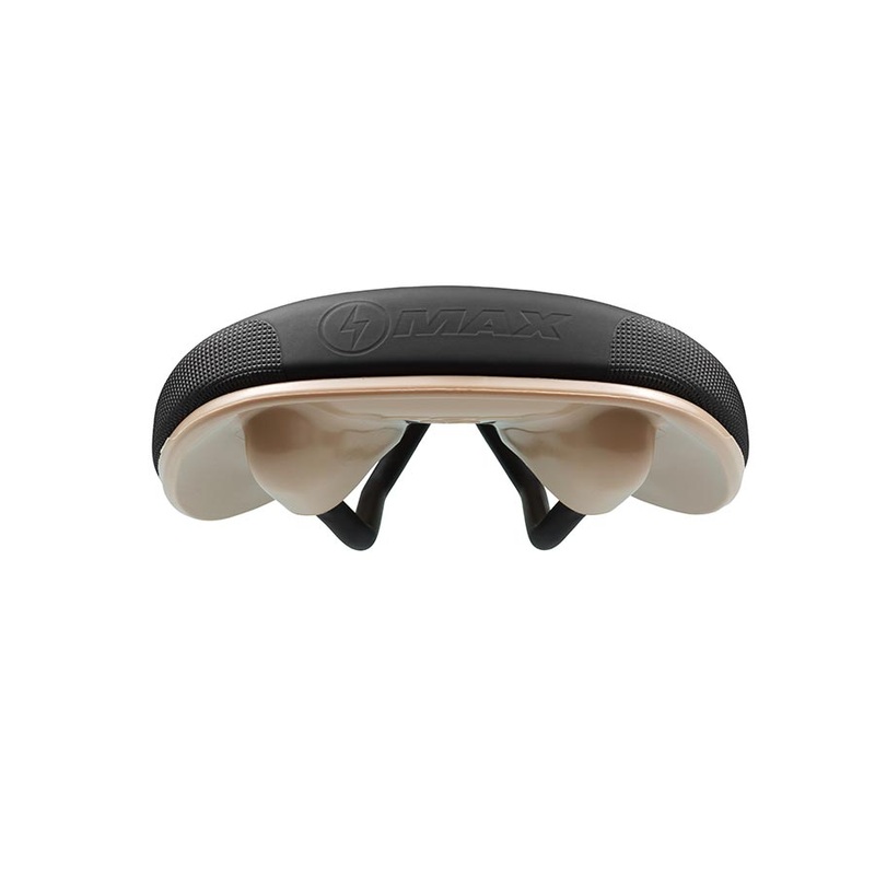 SDG Bel-Air V3 Max Saddle Lux-Alloy Rails Black/Tan
