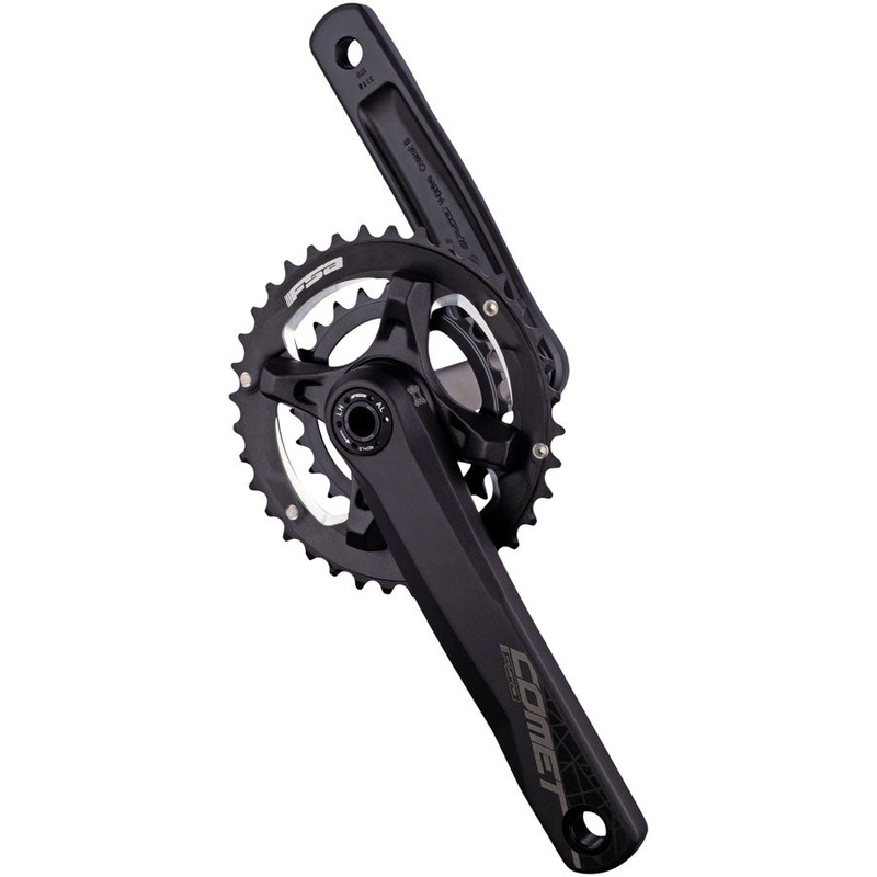Full Speed Ahead Comet MegaExo Modular 2x Crankset - 170mm 11-Speed 36/22t 96/68mm BCD MegaExo Spindle Interface BLK