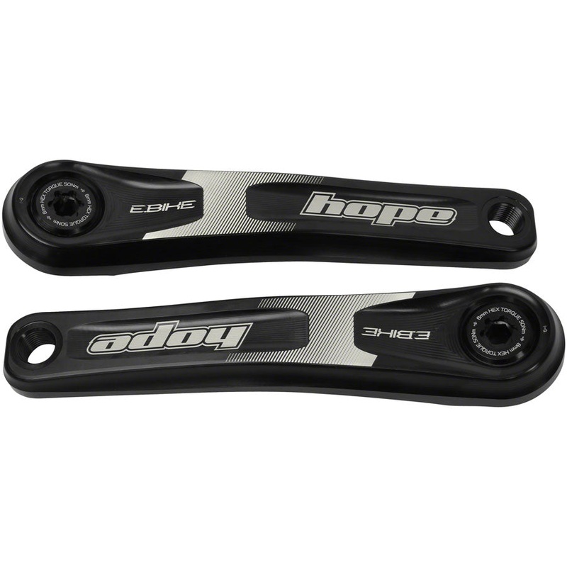 Hope Ebike Crank Arm Set - 165mm ISIS Standard Offset Black