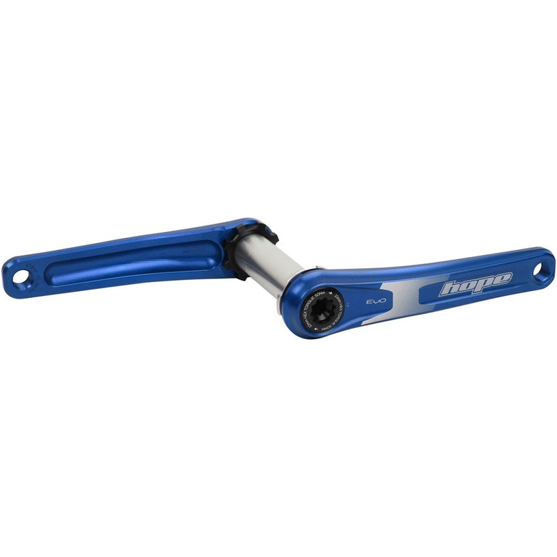 Hope Evo Crankset - 170mm Direct Mount 30mm Spindle For 135/142/141/148mm Rear Spacing Blue