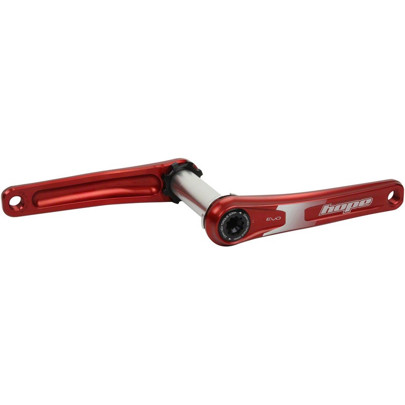 Hope Evo Crankset - 170mm Direct Mount 30mm Spindle For 135/142/141/148mm Rear Spacing Red