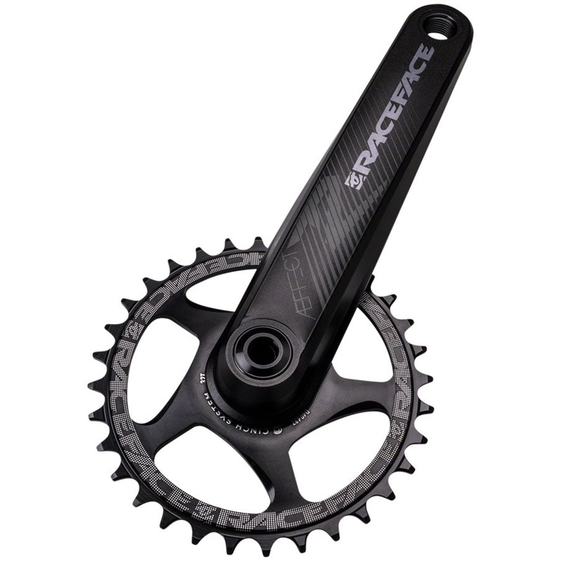 RaceFace Aeffect R Crankset - 165mm Direct Mount CINCH RaceFace EXI Spindle Interface BLK