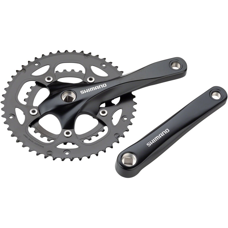 Shimano Claris FC-RS200 Crankset - 170mm 8-Speed 50/34t 110 BCD Square Taper JIS Spindle Interface BLK
