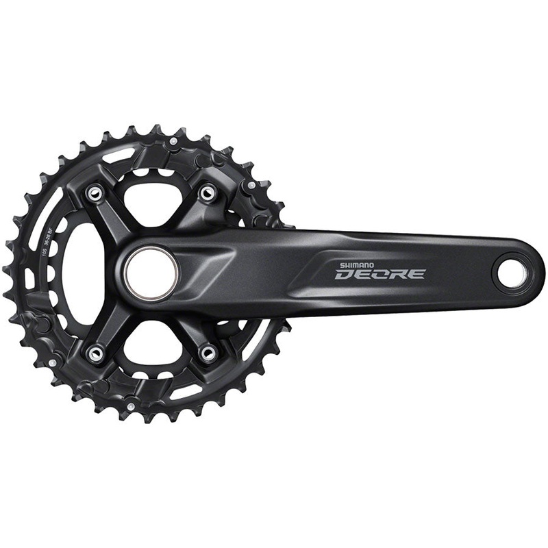 Shimano Deore FC-M4100-2 Crankset - 175mm 10-Speed 36/26t 96/64 BCD For 48.8mm Chainline BLK