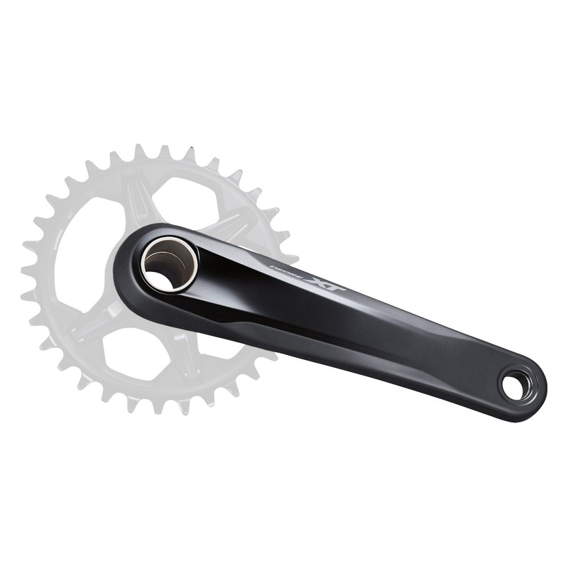 Shimano Deore XT FC-M8100-1 Crankset - 175mm 12-Speed 1x Direct Mount Hollowtech II Spindle Interface BLK