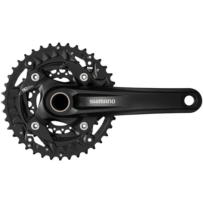 Shimano FC-MT500-3 Crankset - 175mm 10-Speed 40/30/22t 96/64 BCD Black