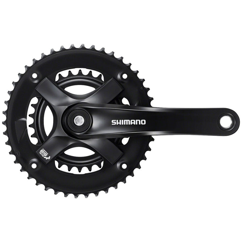 Shimano FC-TY-501-2 Crankset - 170mm 7/8-Speed 46-30t Riveted Square Taper JIS Spindle Interface BLK
