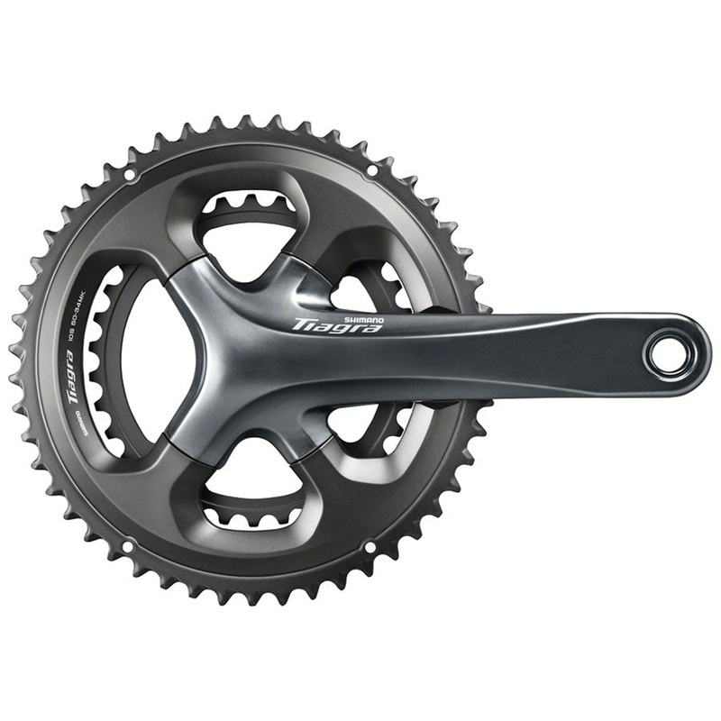 Shimano Tiagra FC-4700 Crankset - 170mm 10-Speed 48/34t 110 Asymmetric BCD Hollowtech II Spindle Interface Gray
