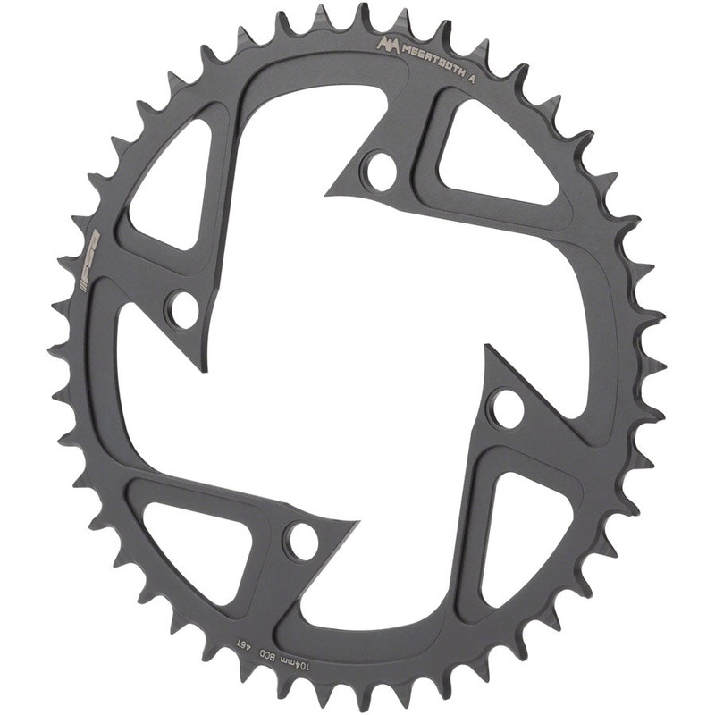 Full Speed Ahead Ebike MegaTooth Chainring Bosch Gen 4 - 48t 104 BCD 4-Bolt Aluminum BLK