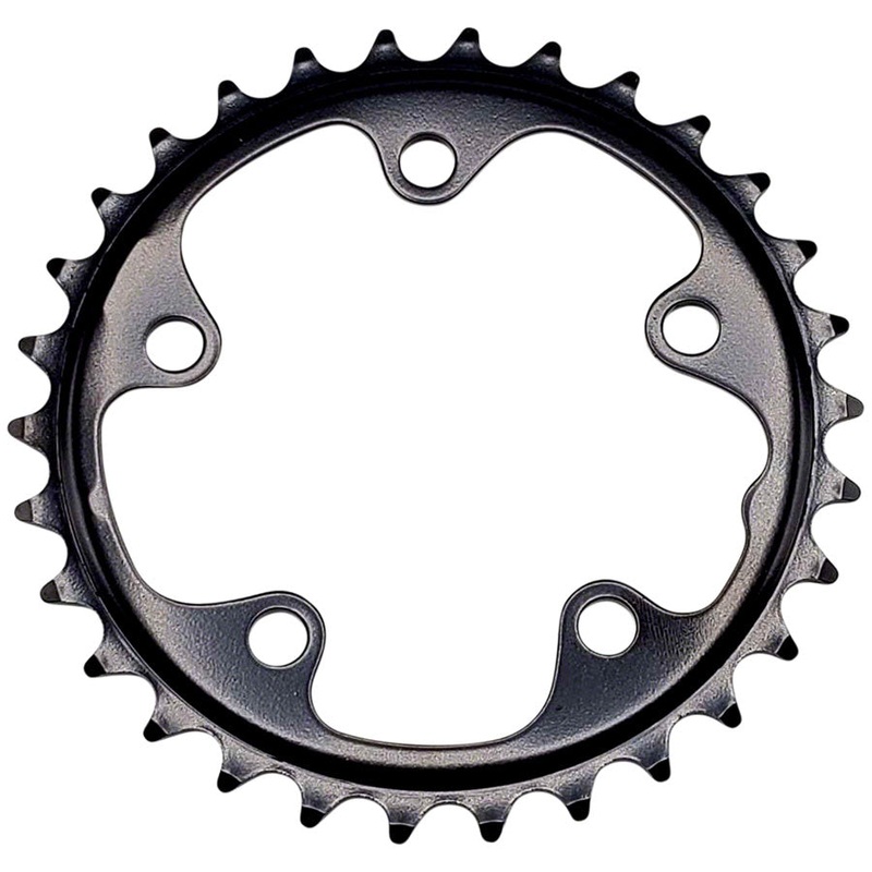 Full Speed Ahead Steel Road Chainring - 30t 80mm BCD Black