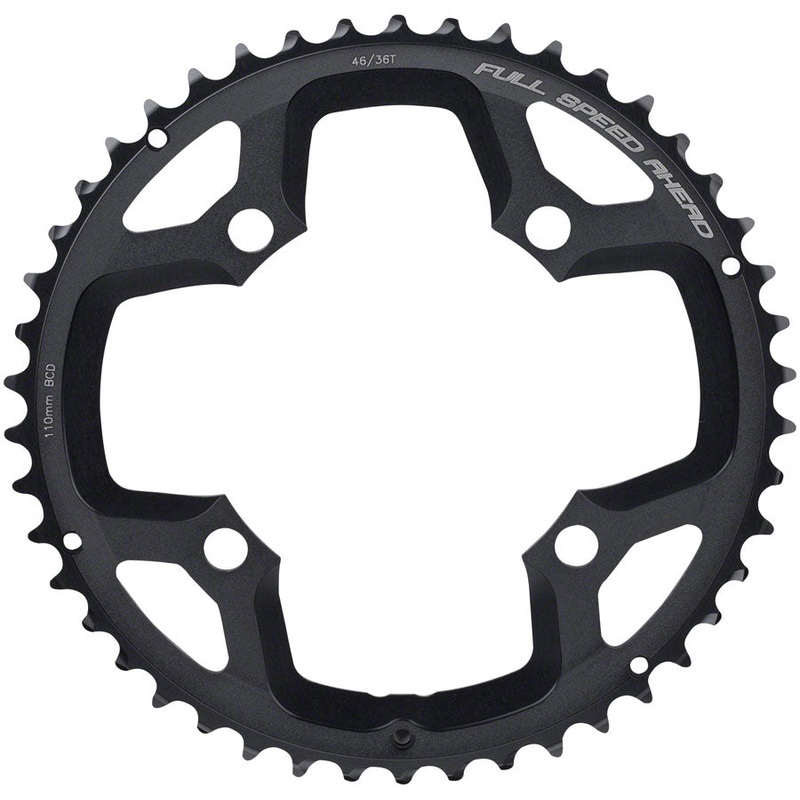 Full Speed Ahead Gossamer ABS Chainring - 46t 110 Full Speed Ahead ABS BCD 4-Bolt Aluminum N10/N11 BLK