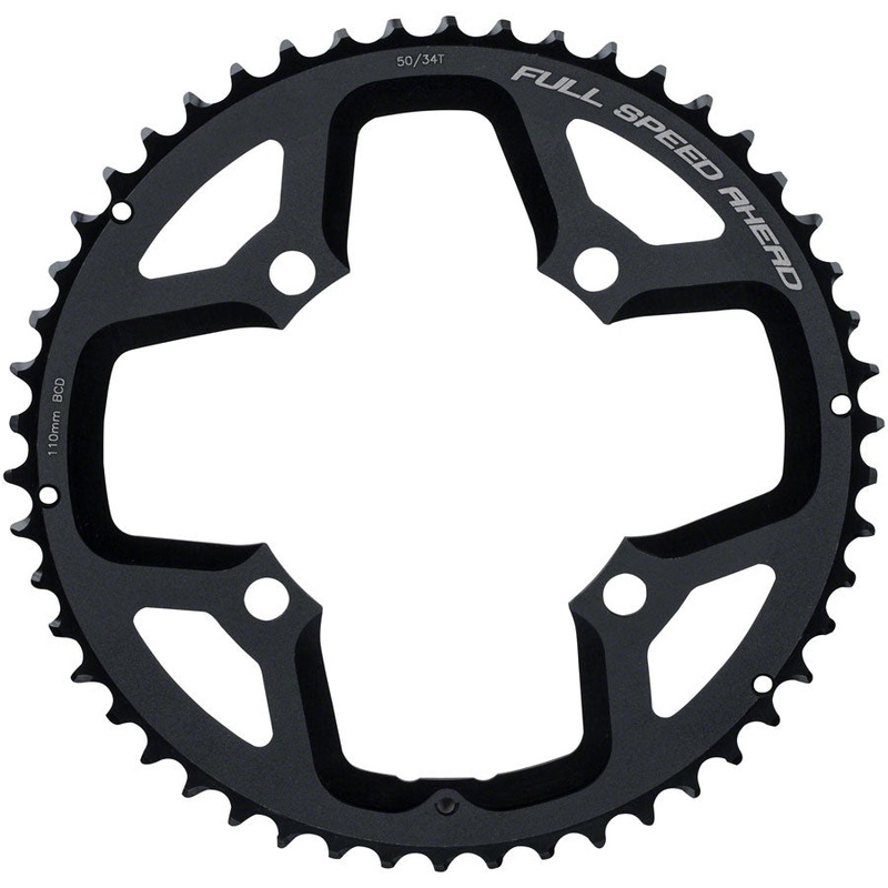 Full Speed Ahead Gossamer ABS Chainring - 50t 110 Full Speed Ahead ABS BCD 4-Bolt Aluminum N10/N11 BLK