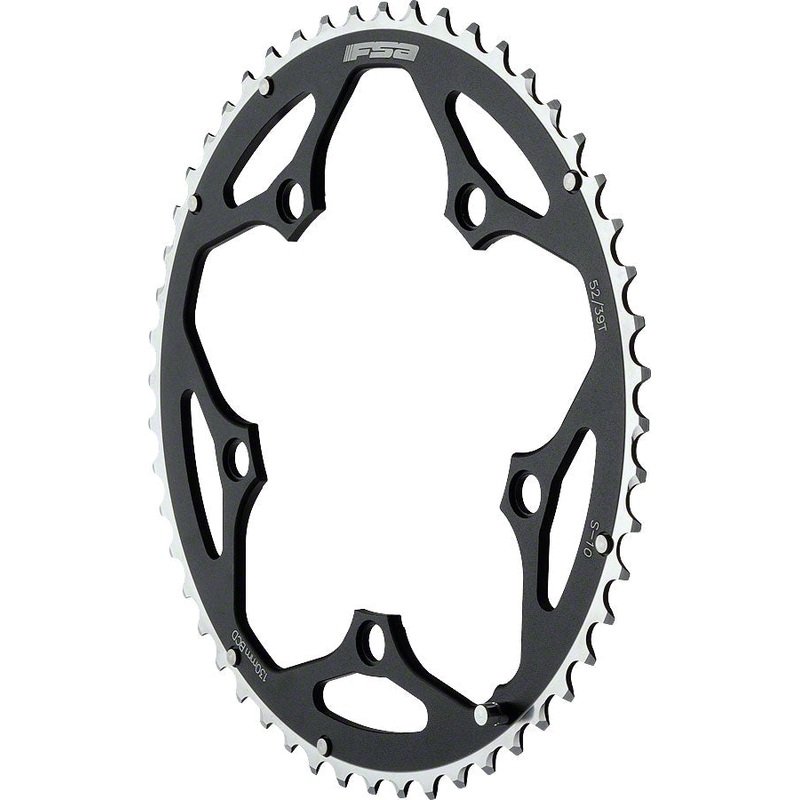 Full Speed Ahead Pro Road Chainring - 52t 130 BCD Aluminum N11 Black
