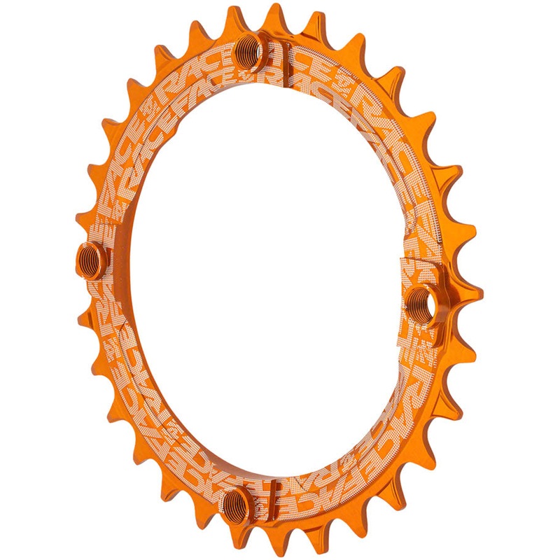 RaceFace 1x Narrow Wide Chainring - 30t 104 BCD 10-12-Speed 7075 Aluminum Orange