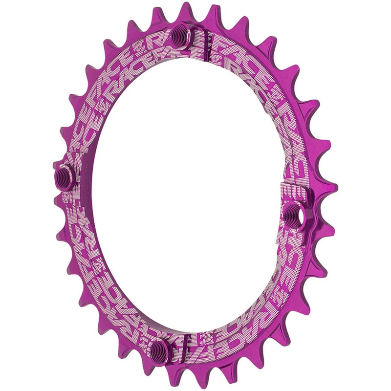 RaceFace 1x Narrow Wide Chainring - 30t 104 BCD 10-12 Speed 7075 Aluminum Purple