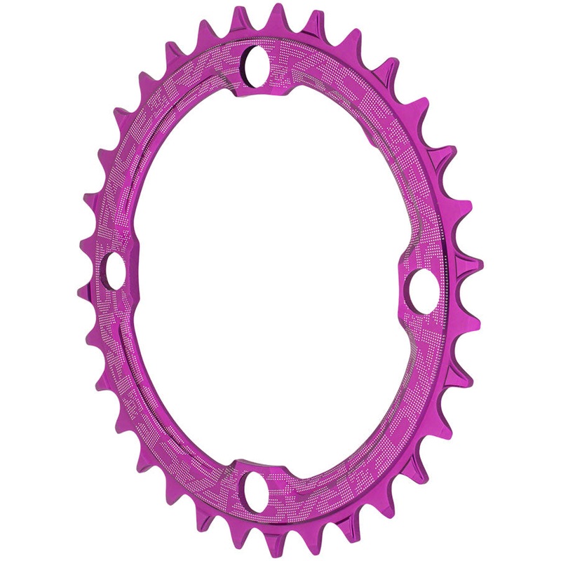 RaceFace 1x Narrow Wide Chainring - 32t 104 BCD 10-12 Speed 7075 Aluminum Purple