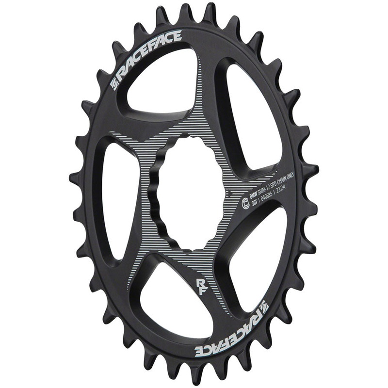 RaceFace Direct Mount Wide Chainring - 30t DM CINCH For Shimano 12-Speed HG+ Compatible Chain BLK