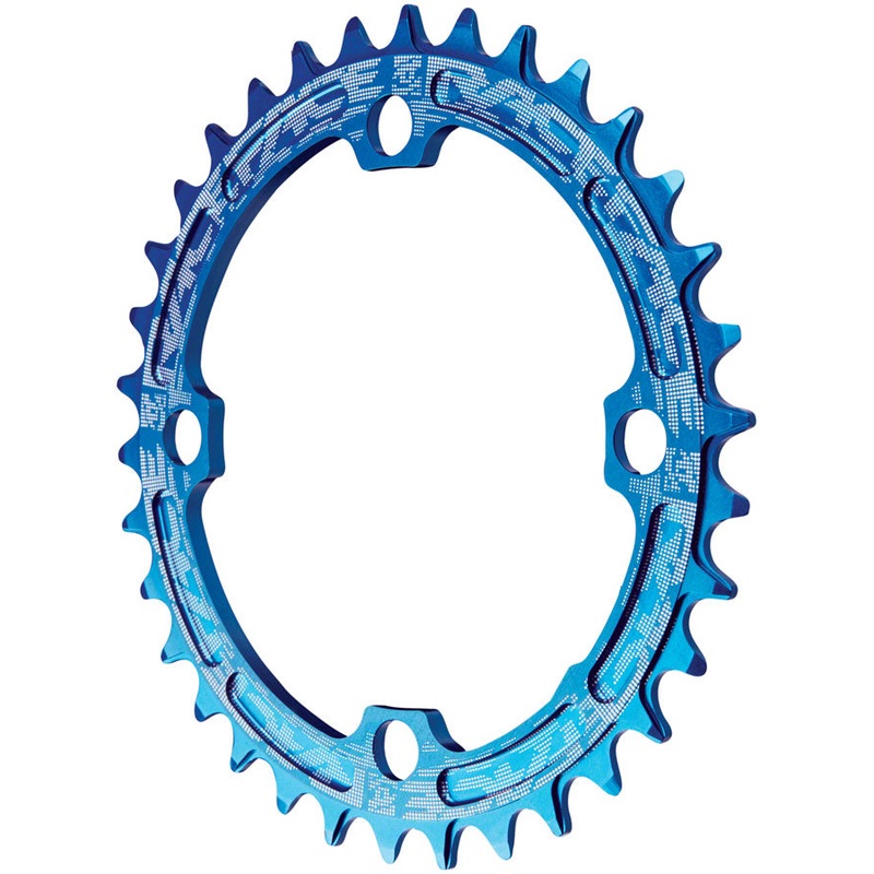 RaceFace Narrow Wide Chainring: 104mm BCD 32t Blue