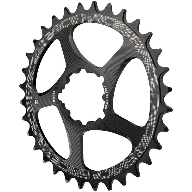 RaceFace Narrow Wide Chainring: Direct Mount 3-Bolt Compatible 34t Black