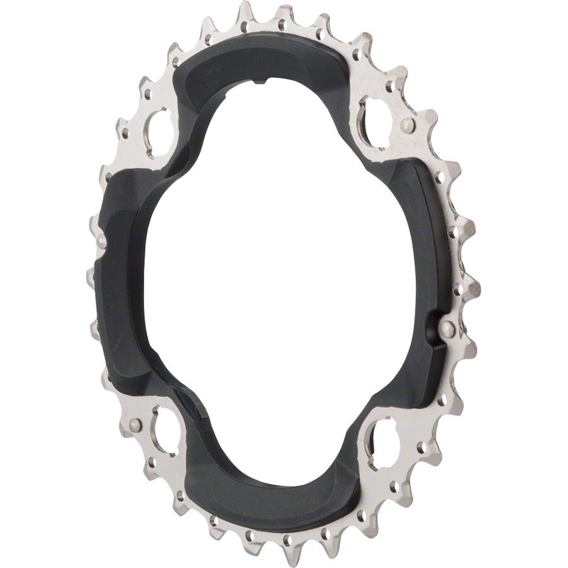 Shimano SLX FC-M672 Chainring - 30t 96mm BCD 10-Speed Middle For 22-30-40t Set