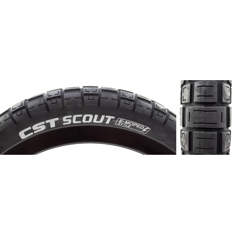 CST Scout Tire - 20 x 4 Clincher Wire Black Ebike
