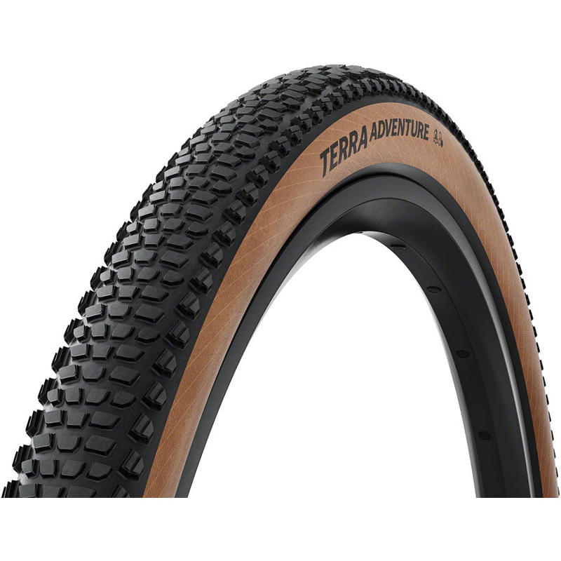 Continental Terra Adventure Tire - 700 x 50 Tubeless Folding BLK/Transparent Grip Trail Casing E25