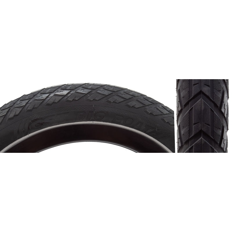 CST Big Boat Tire - 20 x 3 Clincher Wire Black Aramid Ebike
