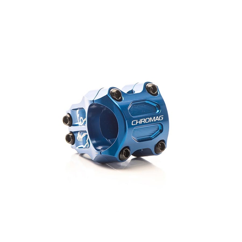 Chromag Riza Stem Diameter: 31.8mm Length: 38mm Steerer: 1-1/8 0 Blue