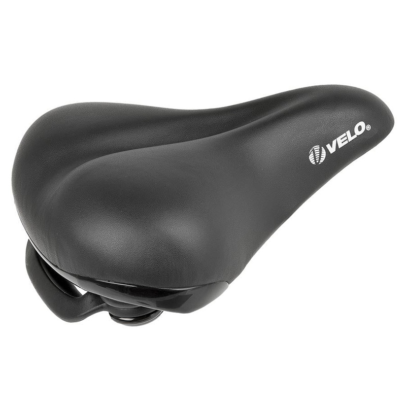 Velo Elasto Grip Comfort Saddle 258 x 217mm 725g Black