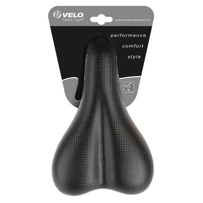 Velo Junior Comfort Saddle 227 x 145mm Black