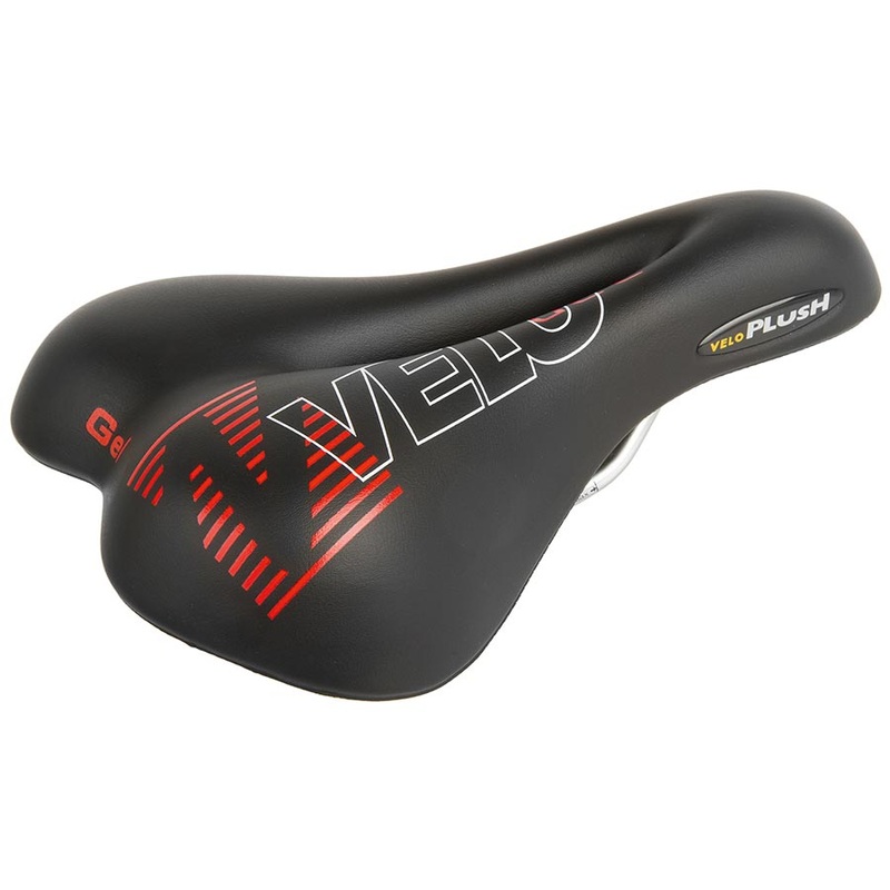 Velo Plush Gel D1 Saddle 254 x 173mm 452g Black