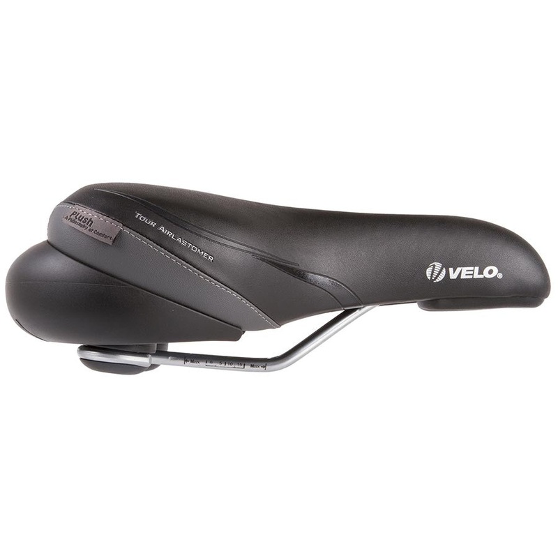 Velo Tour Air-Lastomer Comfort Saddle 270 x 180mm 665g Black