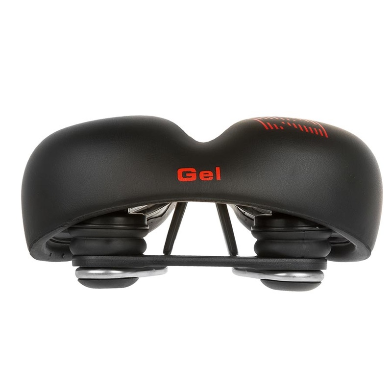 Velo Plush Gel Elasto Saddle 254 x 200mm Black