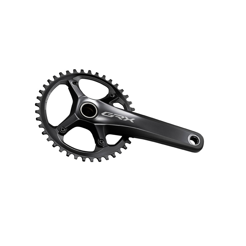 Shimano GRX FC-RX810-1 Crankset - 170mm 11-Speed 40t 110 BCD Hollowtech II Spindle Interface BLK
