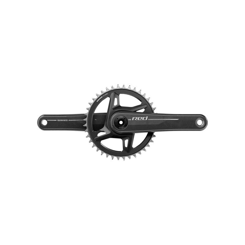 SRAM RED 1x XPLR Wide Crankset - 170mm 13-Speed 40t 8-Bolt Direct Mount DUB Spindle Natural Carbon E1