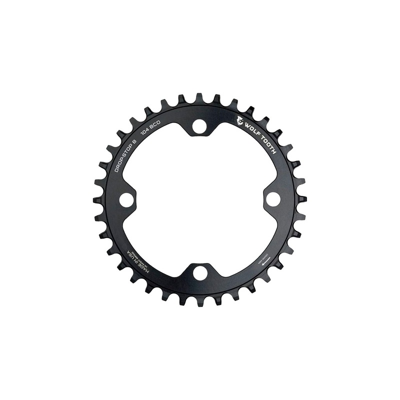 Wolf Tooth 104 BCD Chainring - 32t 104 BCD 4-Bolt Drop-Stop B Black