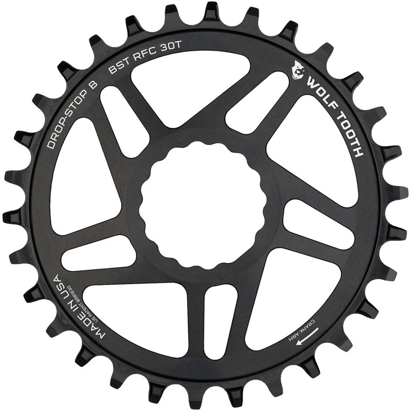 Wolf Tooth Direct Mount Chainring - 30t RaceFace/Easton CINCH Direct Mount Drop-Stop B For Boost Cranks 3mm Offset BLK