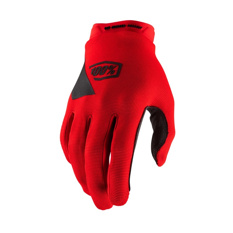 100% Ridecamp Youth Glove Red M