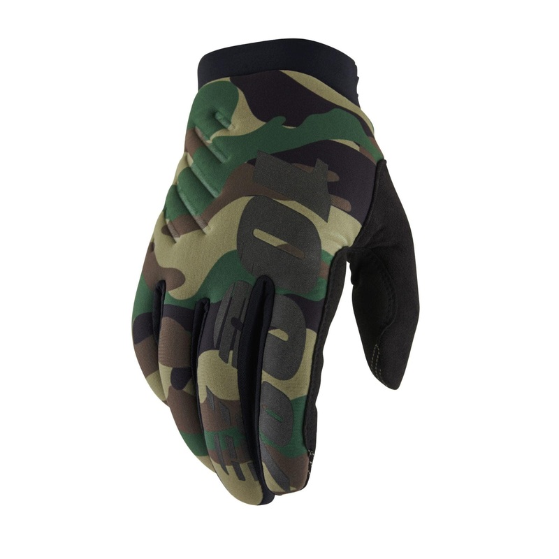 100% Brisker Cold Weather Glove - Camo / Black - Small