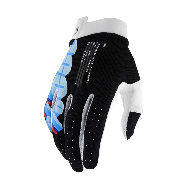 100% iTrack Gloves System Black S
