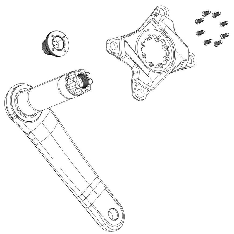 Truvativ Spare - Crank Aero Guard 42-44T Black:  42-44T